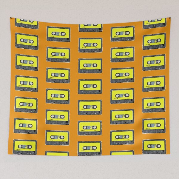 Item preview, Cartoon style vintage cassette tape  designed and sold by soupstock.