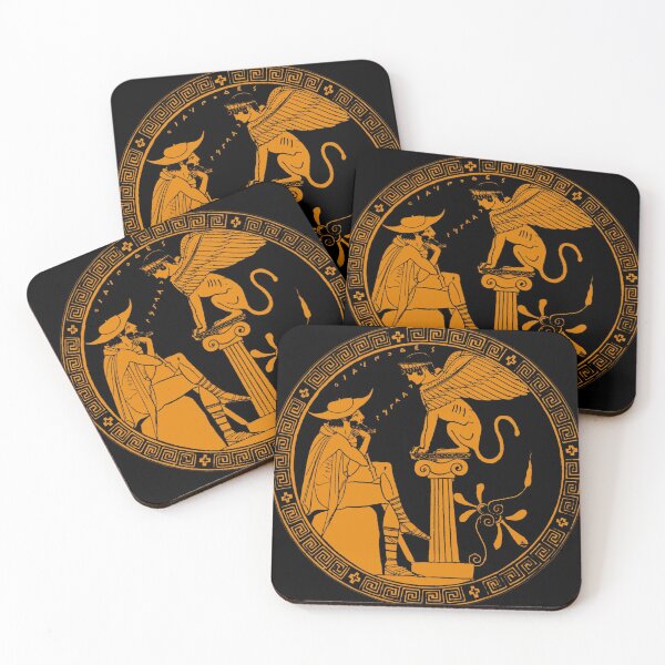 Item preview, Oedipus and the Sphinx Attic redfigure designed and sold by WillowNox7.