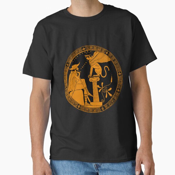 Item preview, Oedipus and the Sphinx Attic redfigure designed and sold by WillowNox7.