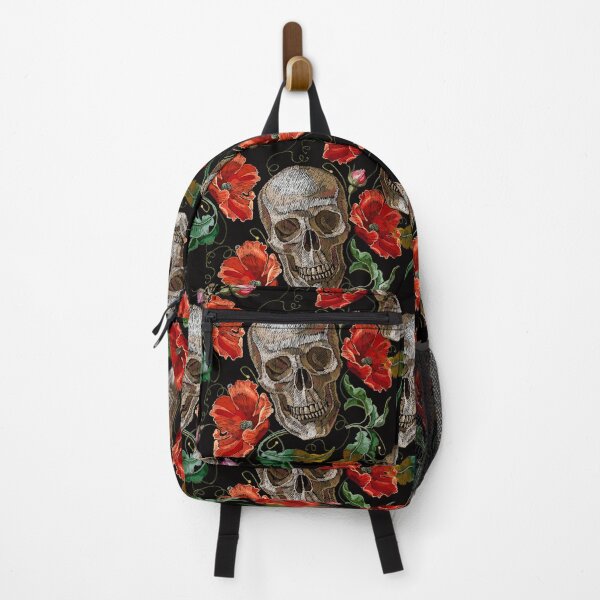 Item preview, Skull and red roses designed and sold by matrioshka.