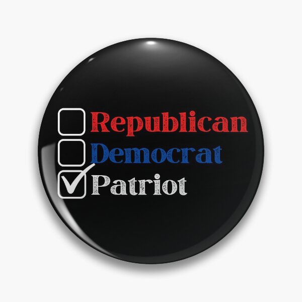 Item preview, Republican - Democrat - Patriot (Dark Background Version) designed and sold by BattleMtnArmory.