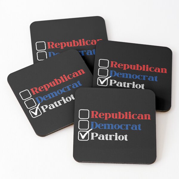 Item preview, Republican - Democrat - Patriot (Dark Background Version) designed and sold by BattleMtnArmory.
