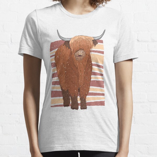 Vaca escocesa de las tierras altas Camiseta esencial