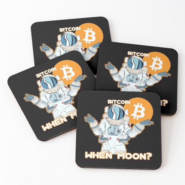 Item preview, Bitcoin When Moon Space Man designed and sold by Bitcoin-Fashion.
