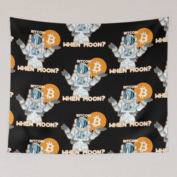 Item preview, Bitcoin When Moon Space Man designed and sold by Bitcoin-Fashion.