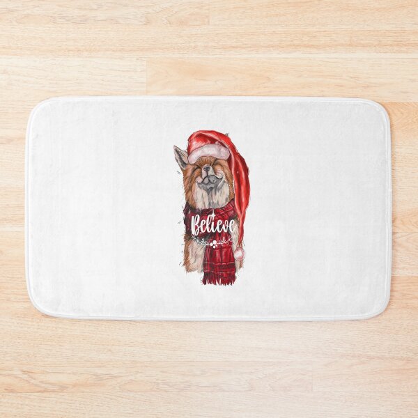 Item preview, Believe-Christmas fox, artistic gift for wildlife lovers designed and sold by BRtisticDesigns.
