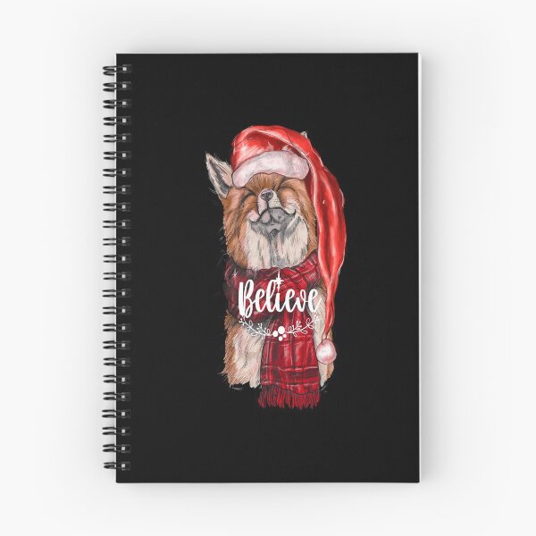 Item preview, Believe-Christmas fox, artistic gift for wildlife lovers designed and sold by BRtisticDesigns.