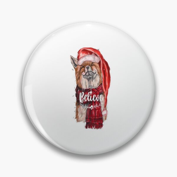 Item preview, Believe-Christmas fox, artistic gift for wildlife lovers designed and sold by BRtisticDesigns.