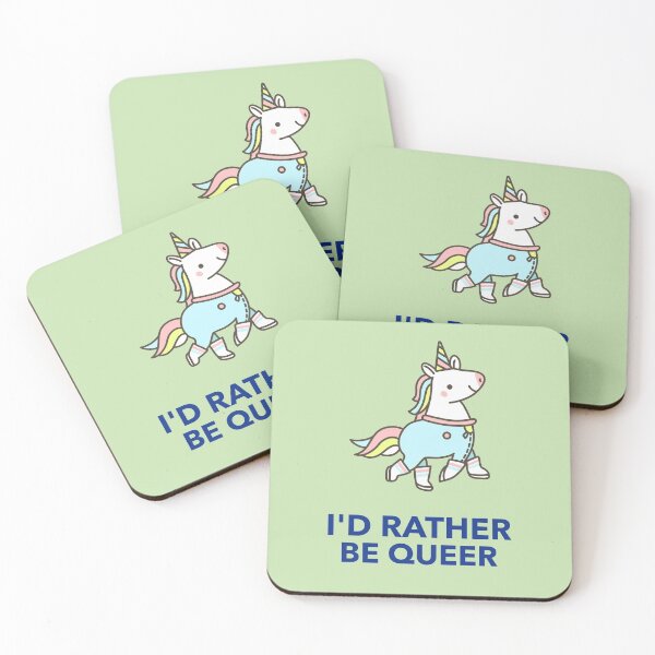Aperçu de l'œuvre Je serais plutôt une licorne queer créée et vendue par TrackinDaTrends.