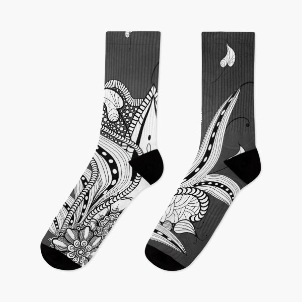 Item preview, Floral design in black and white, lineart designed and sold by nicky2342.
