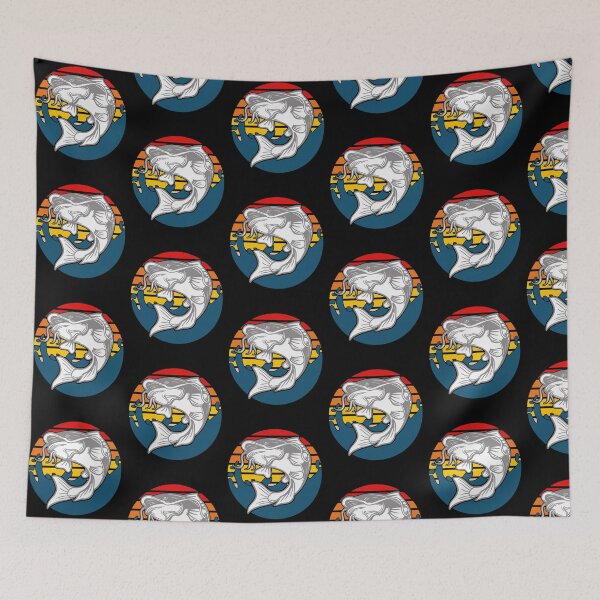 Item preview, Catfish retro sunset design gift for fishermen designed and sold by BRtisticDesigns.