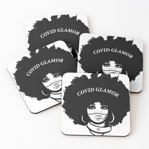 Artikelvorschau, COVID Glamour - Afro entworfen und verkauft von seaweed-tree.