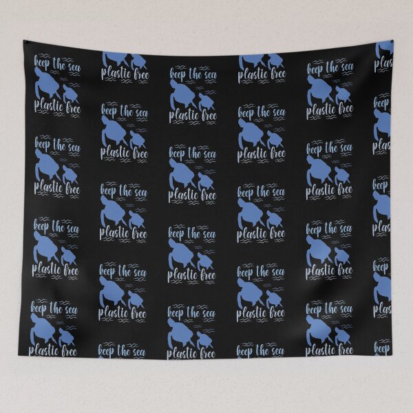 Item preview, Keep the Sea Plastic Free-recycling awareness gift idea for men women and children  designed and sold by BRtisticDesigns.