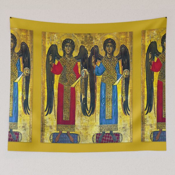 Item preview, St Michael & St Gabriel Archangel Icon Catholic Angel  designed and sold by hispanicworld.