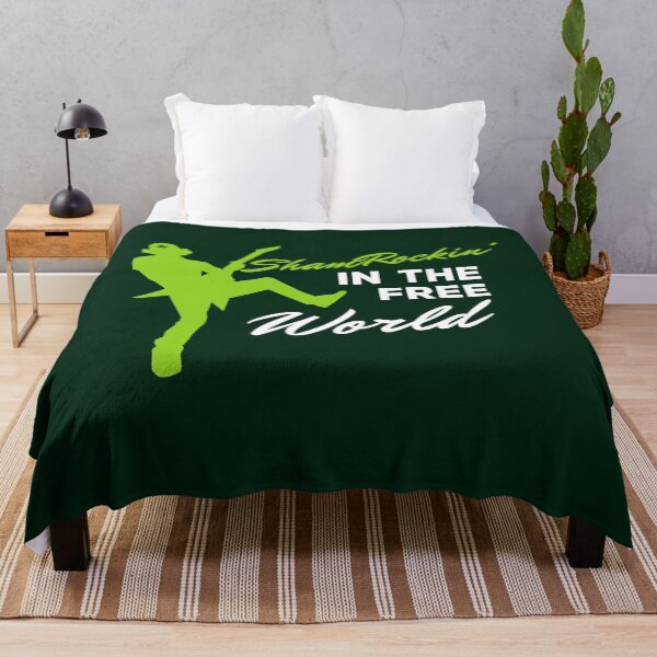 Item preview, ShamRockin' in the free world - cool leprechaun guitarist silhouette designed and sold by Atleta-Cali.