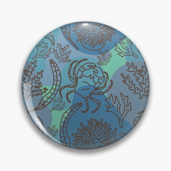 Item preview, Intertidal Zone Green and Blue Background designed and sold by Squiddllr.