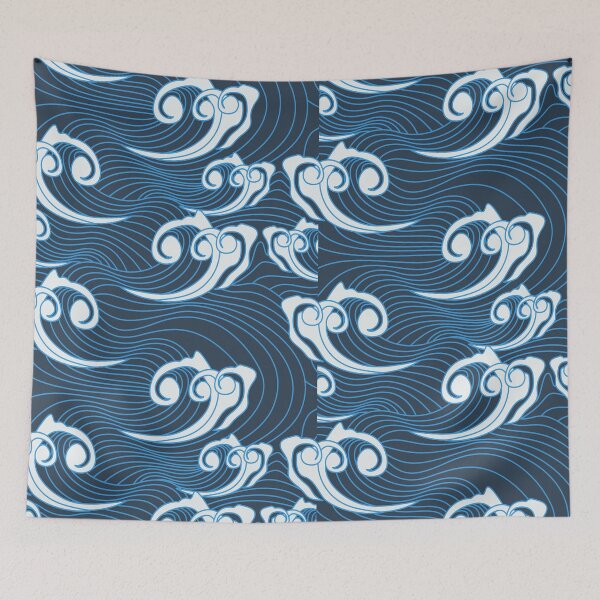 Item preview, Japanese Water Waves Seamless Pattern designed and sold by Gordon Nelson.
