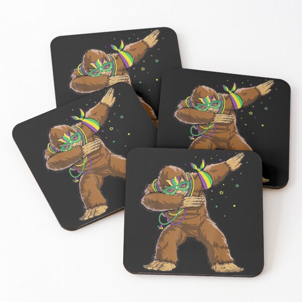 Item preview, Mardi Gras Dabbing Bigfoot designed and sold by SeanRichar.