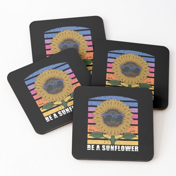 Item preview, Be a Sunflower retro design, gift idea for sunflower lovers designed and sold by BRtisticDesigns.