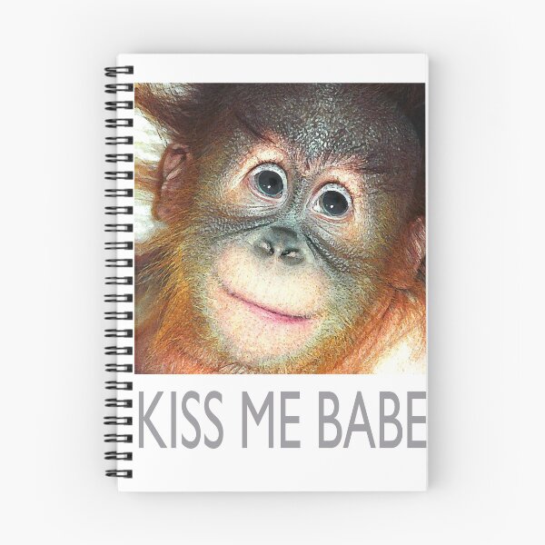 Item preview, orangutan KISS ME BABE designed and sold by Trish Hart.
