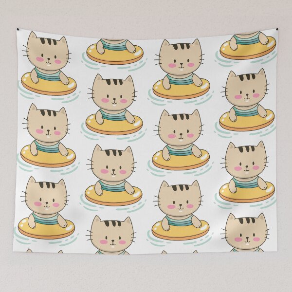 Item preview, Swimming Cat  designed and sold by scaredy-kat.