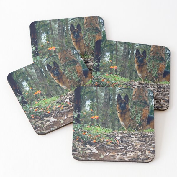 Item preview, German Shepherd in the forest designed and sold by Nicola Morgan.
