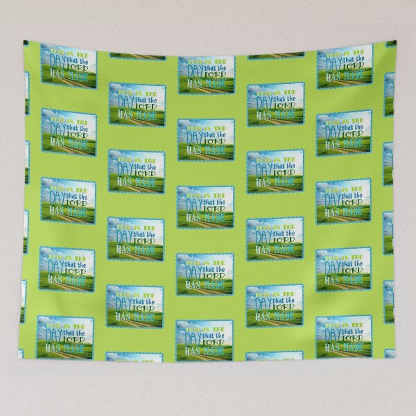 Item preview, “This is the Day that the Lord Has Made” (Green) designed and sold by PawsitiveMum.