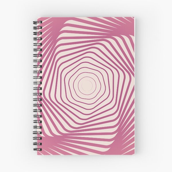 Item preview, Pink Gradation Hexagon Optical Illusion on Pink Background designed and sold by MarkStudio.