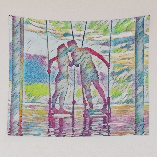 Item preview, GALATHI Water Sunset Passion Love Pink - Love designed and sold by Galathi Designs.