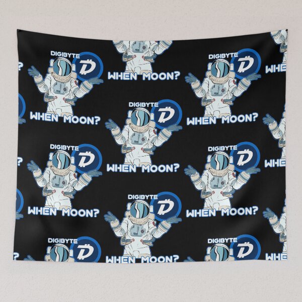 Item preview, Digibyte DGB  When Moon Space Man designed and sold by Bitcoin-Fashion.