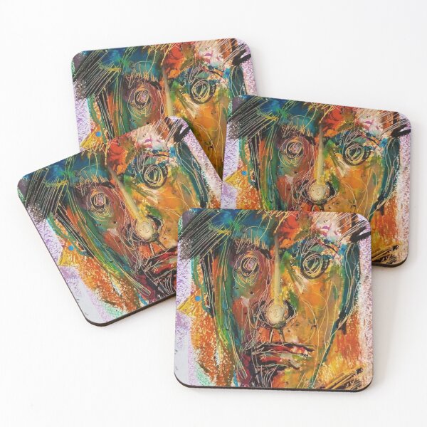 Item preview, Drawing colorful Abstract Face, color painting  designed and sold by Macos09.