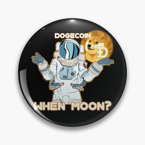 Item preview, Dogecoin DOGE When Moon Space Man designed and sold by Bitcoin-Fashion.