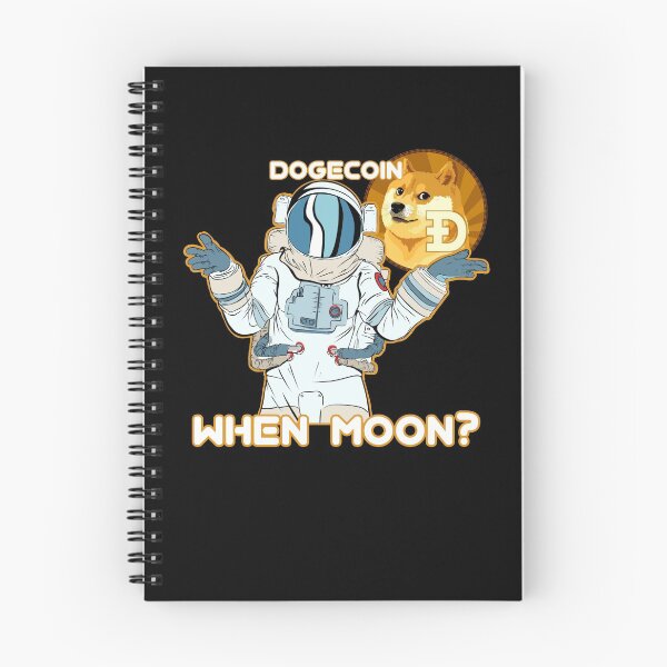 Item preview, Dogecoin DOGE When Moon Space Man designed and sold by Bitcoin-Fashion.