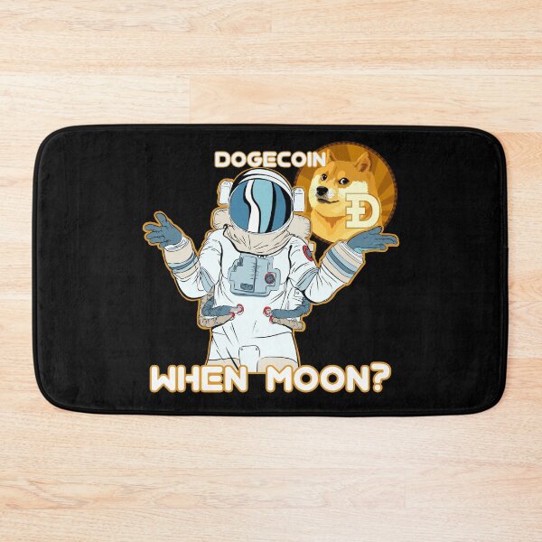 Item preview, Dogecoin DOGE When Moon Space Man designed and sold by Bitcoin-Fashion.
