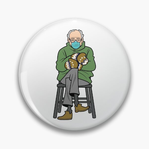 Item preview, Funny Bernie Sanders Sitting with Mittens in the Cold Meme Inauguration designed and sold by Ralphious.