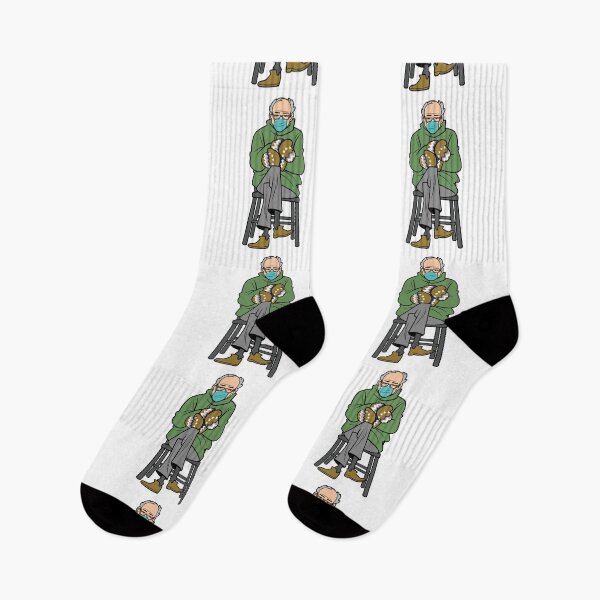 Item preview, Funny Bernie Sanders Sitting with Mittens in the Cold Meme Inauguration designed and sold by Ralphious.
