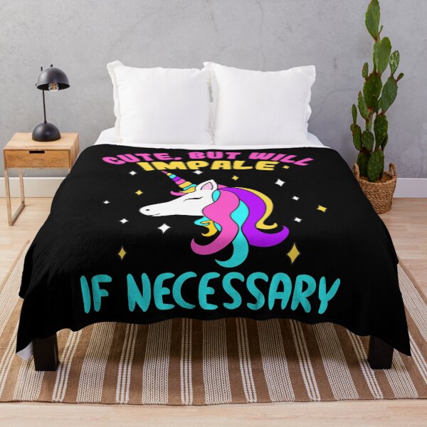 Item preview, Cute Unicorn will Impale if Necessary designed and sold by mrhighsky.
