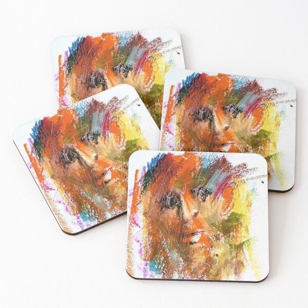 Item preview, Drawing colorful Abstract Face, color painting  designed and sold by Macos09.