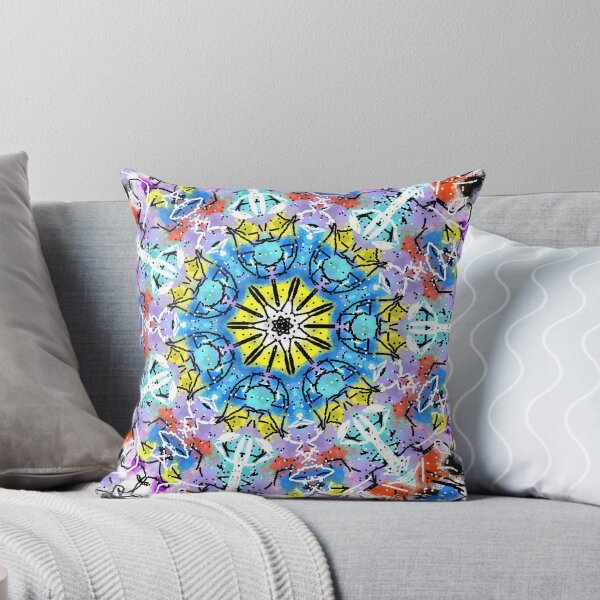 Item preview, Yellow Flower Wheel Light Language Mandala designed and sold by Earthchild8888.