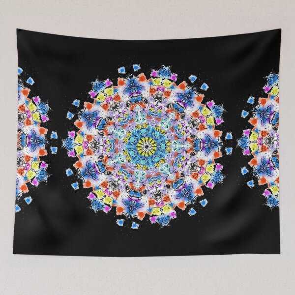 Item preview, Yellow Flower Wheel Light Language Mandala designed and sold by Earthchild8888.