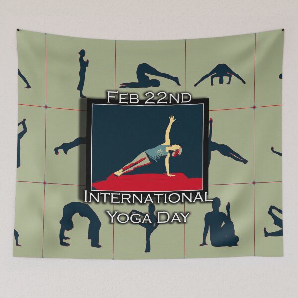 Item preview, I LOVE INTERNATIONAL YOGA DAY designed and sold by REALDesign-Shop.