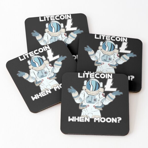 Item preview, Litecoin LTC When Moon Space Man designed and sold by Bitcoin-Fashion.