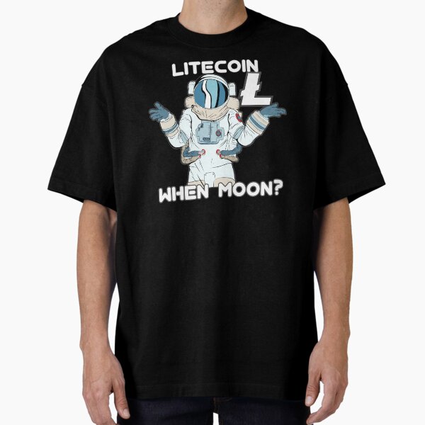 Artikel-Vorschau von Litecoin LTC Wenn Moon Space Man, designt und verkauft von Bitcoin-Fashion.