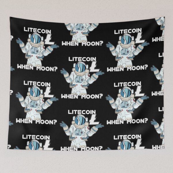 Item preview, Litecoin LTC When Moon Space Man designed and sold by Bitcoin-Fashion.
