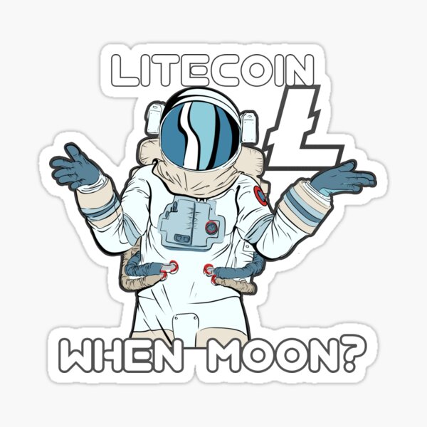 Artikel-Vorschau von Litecoin LTC Wenn Moon Space Man, designt und verkauft von Bitcoin-Fashion.