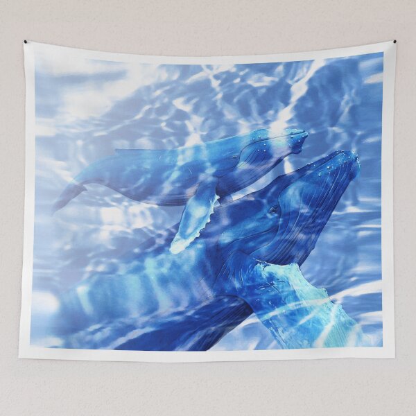 Item preview, humpback whale with calf designed and sold by Trish Hart.