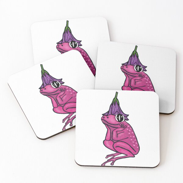 Item preview, Lovestruck Frog Print designed and sold by KoomenPrints.