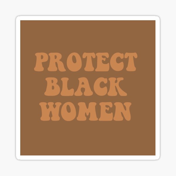 Vista previa del artículo con la obra «Proteger a las mujeres negras», diseñado y vendido por Cacaliyah.