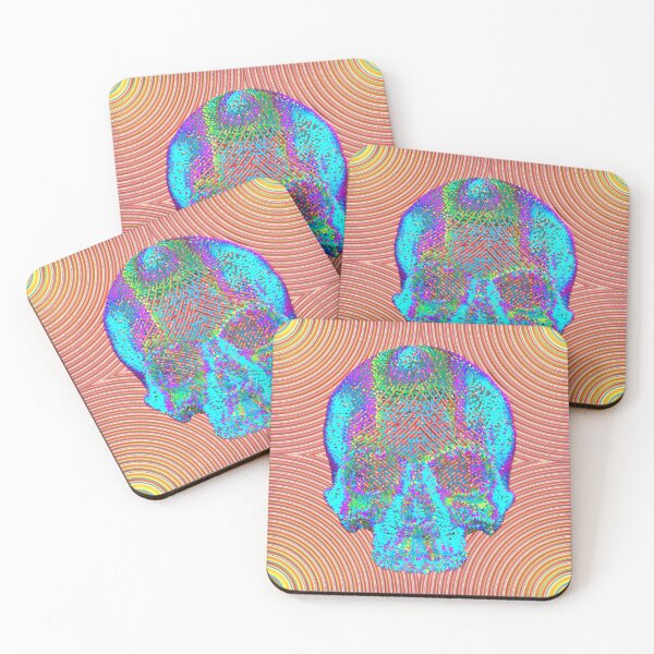 Item preview, Geometric Psychedelic Skull Pattern designed and sold by Arcane  Adorable.