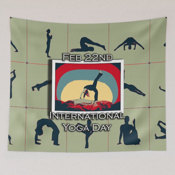 Item preview, I LOVE INTERNATIONAL YOGA DAY designed and sold by REALDesign-Shop.